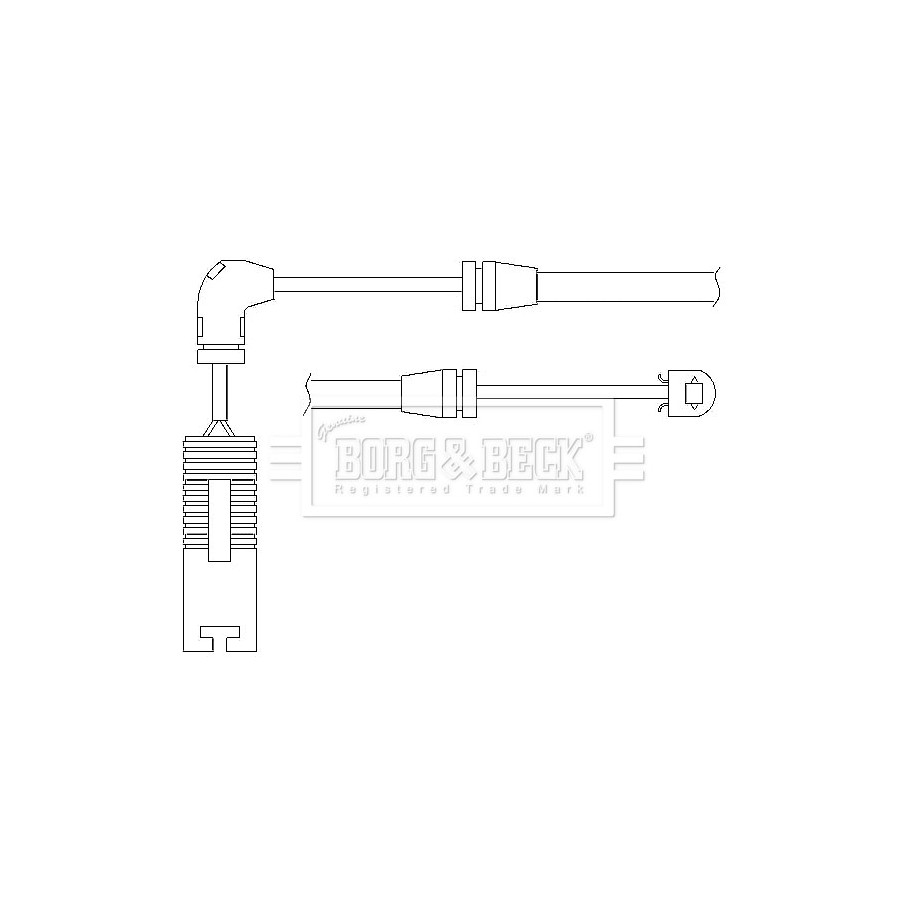 Brake Pad Sensor BORG & BECK BWL3012 for BMW 3 OE 34356751311