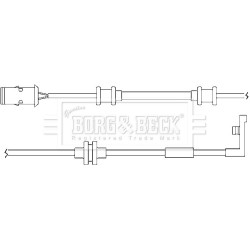 Brake Pad Sensor BORG & BECK BWL3014 for BMW