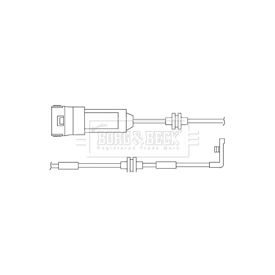 Brake Pad Sensor BORG & BECK BWL3022 for VAUXHALL OMEGA OE 6238322