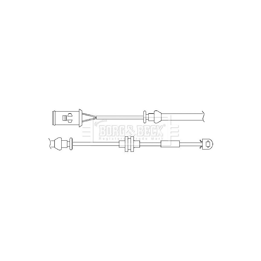Brake Pad Sensor BORG & BECK BWL3024 for VAUXHALL OE 13153473