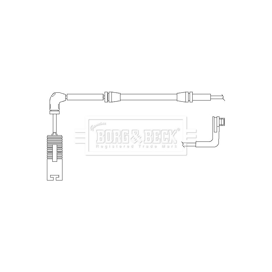 Brake Pad Sensor BORG & BECK BWL3025 for BMW 5