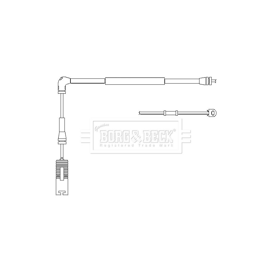 Brake Pad Sensor BORG & BECK BWL3026 for LAND ROVER RANGE ROVER