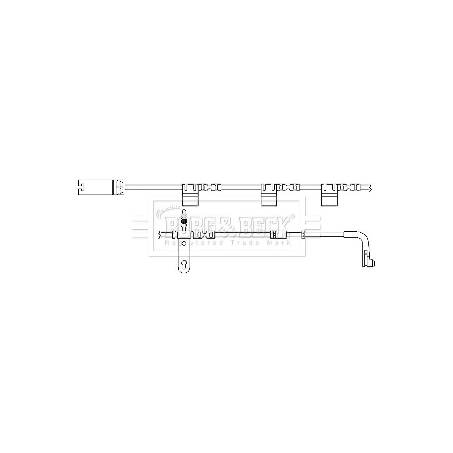 Brake Pad Sensor BORG & BECK BWL3028 for MINI MINI OE 34356773017
