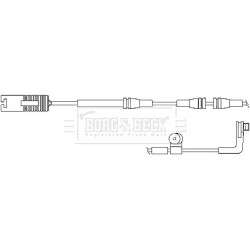 Brake Pad Sensor BORG & BECK BWL3030 for BMW 7 OE 34356755267