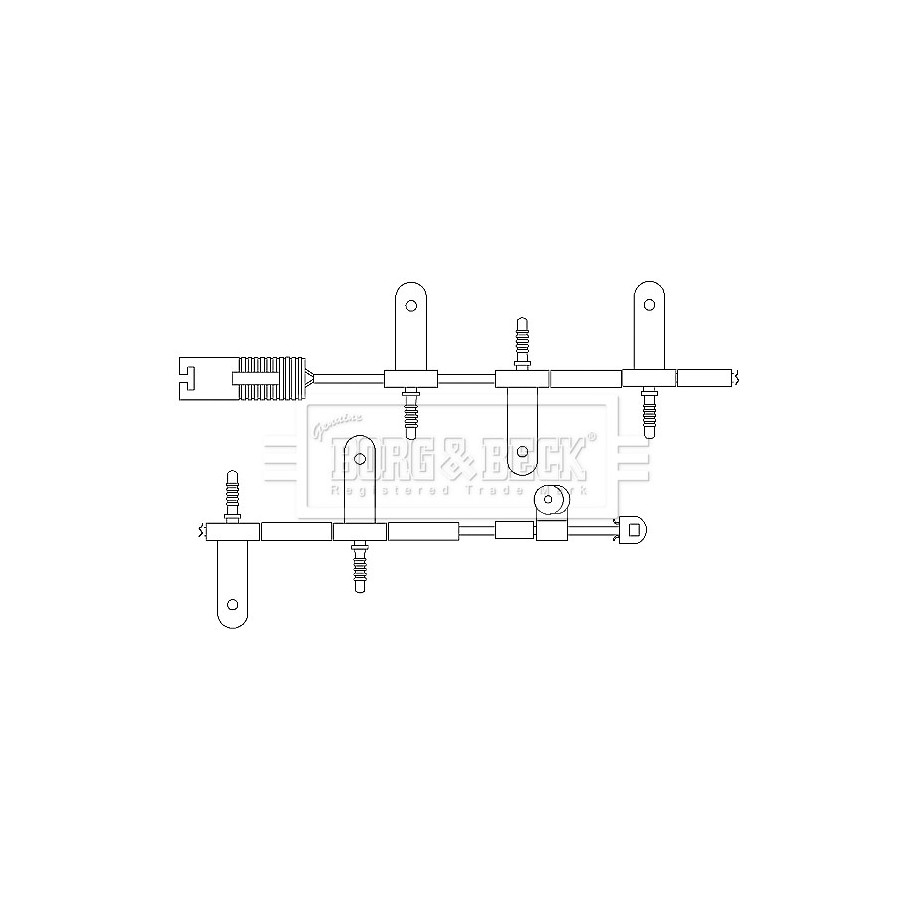 Brake Pad Sensor BORG & BECK BWL3031 for MINI MINI OE 34356761447
