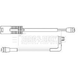 Brake Pad Sensor BORG & BECK BWL3032 for BMW 5 OE 34356763667