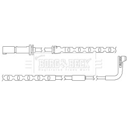 Brake Pad Sensor BORG & BECK BWL3035 for BMW X5