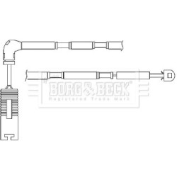Brake Pad Sensor BORG & BECK BWL3036 for BMW 3