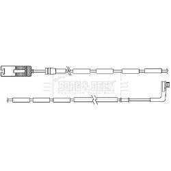 Brake Pad Sensor BORG & BECK BWL3037 for BMW 1