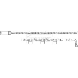 Brake Pad Sensor BORG & BECK BWL3038 for MINI MINI OE 34356773018
