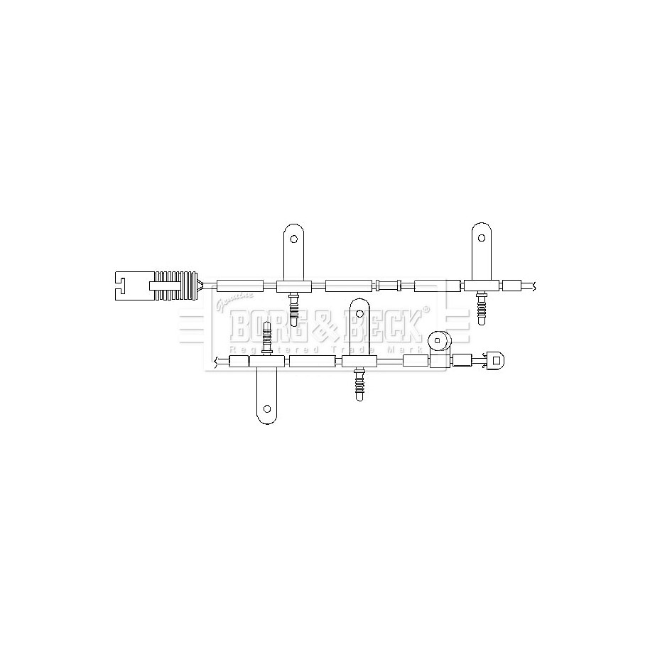 Brake Pad Sensor BORG & BECK BWL3039 for MINI MINI OE 34356761448