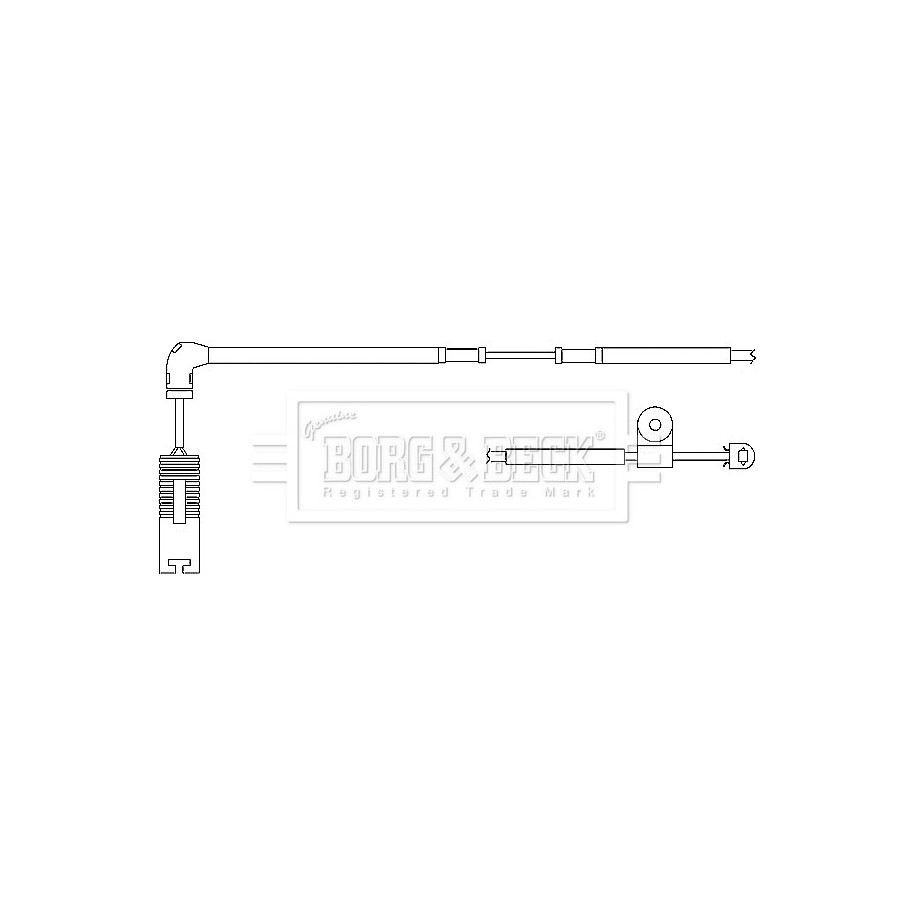 Brake Pad Sensor BORG & BECK BWL3044 for LAND ROVER RANGE ROVER