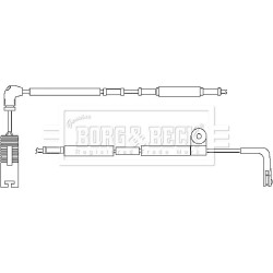 Brake Pad Sensor BORG & BECK BWL3047 for LAND ROVER RANGE ROVER