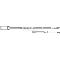 Brake Pad Sensor BORG & BECK BWL3054 for MINI MINI OE 34359804833