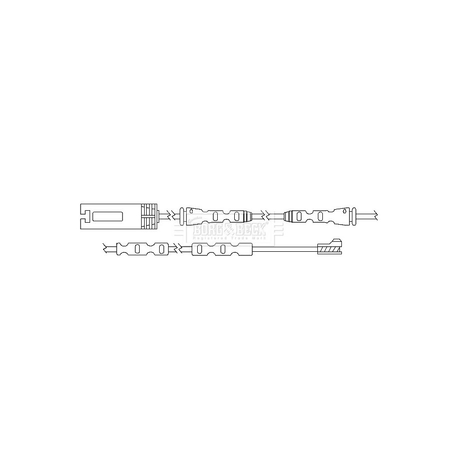 Brake Pad Sensor BORG & BECK BWL3058 for BMW 1 OE 34356794285