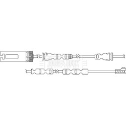 Brake Pad Sensor BORG & BECK BWL3059 for BMW X1 OE 34356792562