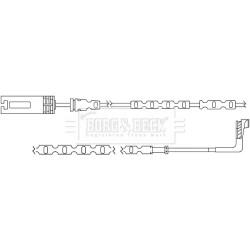 Brake Pad Sensor BORG & BECK BWL3060 for BMW X1 OE 34356790341