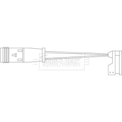 Brake Pad Sensor BORG & BECK BWL3069 for MERCEDES