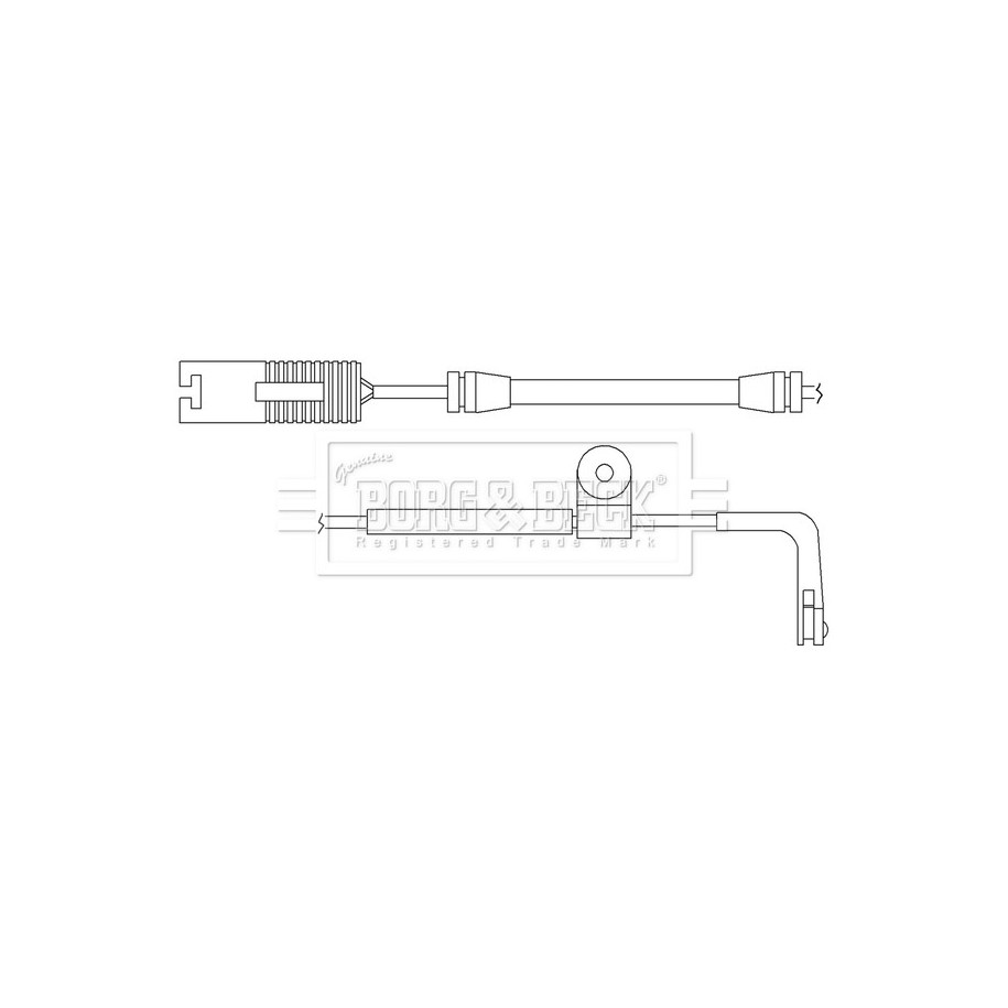Brake Pad Sensor BORG & BECK BWL3071 for BMW 5 OE 34351163065
