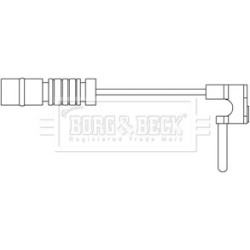 Brake Pad Sensor BORG & BECK BWL3072 for CHRYSLER