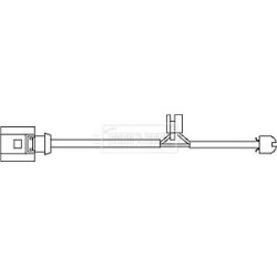 Brake Pad Sensor BORG & BECK BWL3084 for AUDI