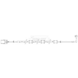Brake Pad Sensor BORG & BECK BWL3087 for JAGUAR OE C2D2976