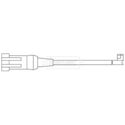 Brake Pad Sensor BORG & BECK BWL3089 for IVECO DAILY OE 2992393