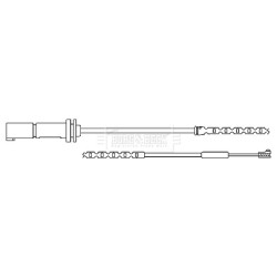 Brake Pad Sensor BORG & BECK BWL3091 for BMW X5