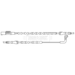 Brake Pad Sensor BORG & BECK BWL3092 for BMW Z4 OE 34356789444