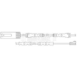 Brake Pad Sensor BORG & BECK BWL3096 for BMW 1