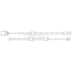 Brake Pad Sensor BORG & BECK BWL3097 for JAGUAR XF OE C2Z16061