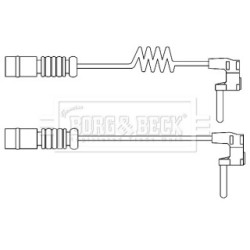 Brake Pad Sensor BORG & BECK BWL3103 for MERCEDES M-CLASS
