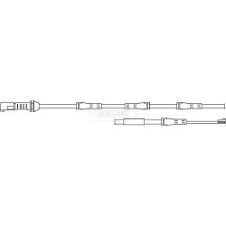 Brake Pad Sensor BORG & BECK BWL3104 for BMW 5