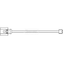 Brake Pad Sensor BORG & BECK BWL3106 for PORSCHE