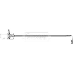Brake Pad Sensor BORG & BECK BWL3108 for AUDI