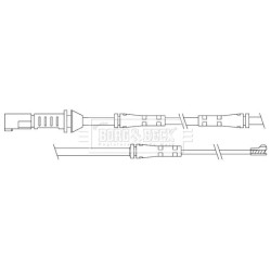 Brake Pad Sensor BORG & BECK BWL3110 for BMW OE 34356792289