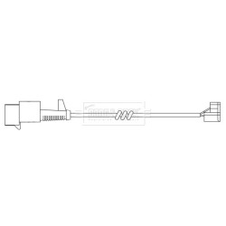 Brake Pad Sensor BORG & BECK BWL3113 for IVECO DAILY OE 2992394