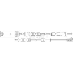 Brake Pad Sensor BORG & BECK BWL3114 for BMW 1