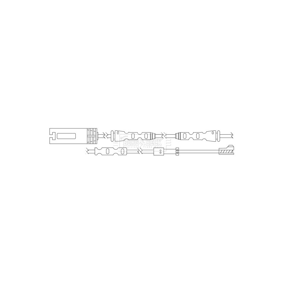 Brake Pad Sensor BORG & BECK BWL3114 for BMW 1