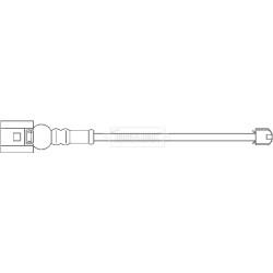 Brake Pad Sensor BORG & BECK BWL3115 for AUDI