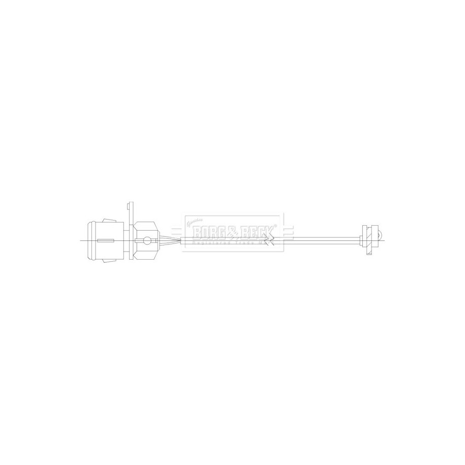 Brake Pad Sensor BORG & BECK BWL3120 for AUDI A8 OE 4D0615121