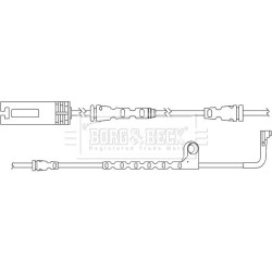 Brake Pad Sensor BORG & BECK BWL3122 for BMW 5
