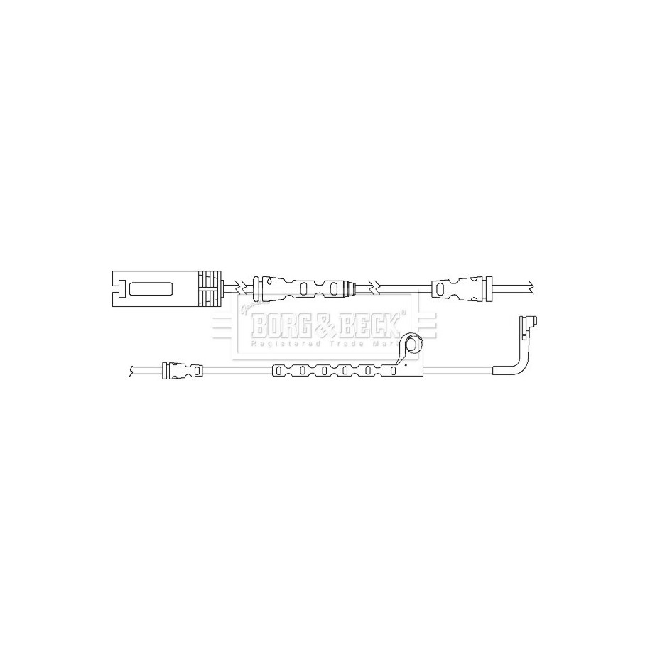 Brake Pad Sensor BORG & BECK BWL3122 for BMW 5