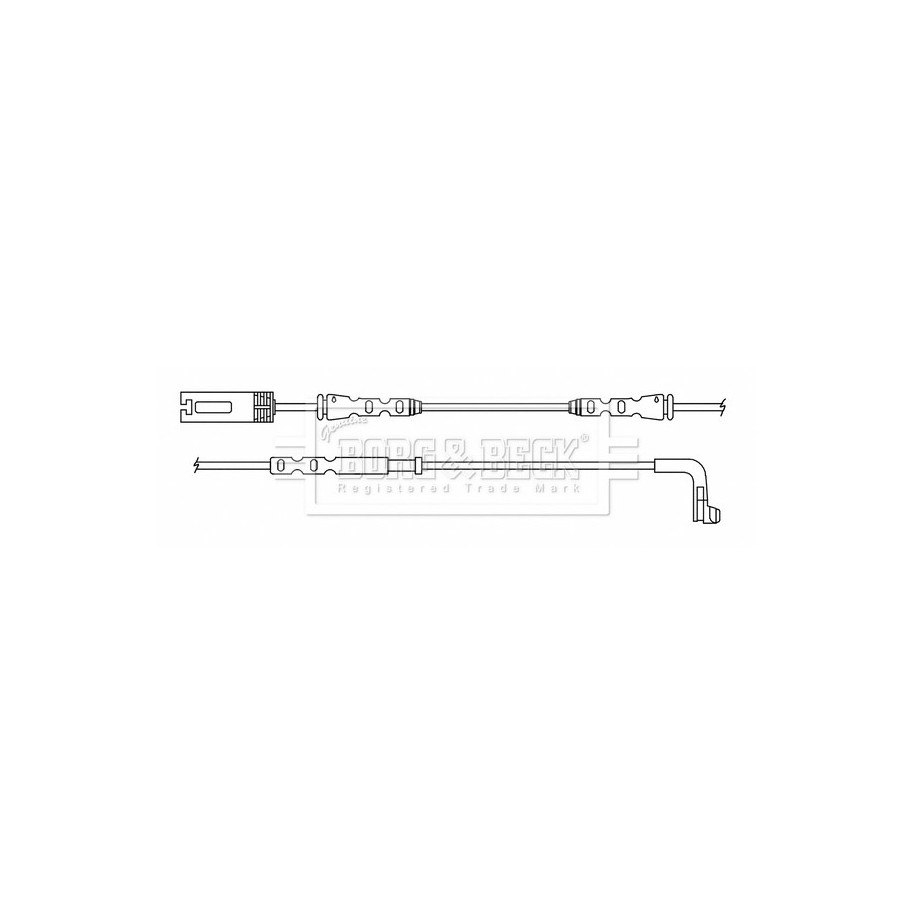 Brake Pad Sensor BORG & BECK BWL3158 for BMW 3 OE 34352283405