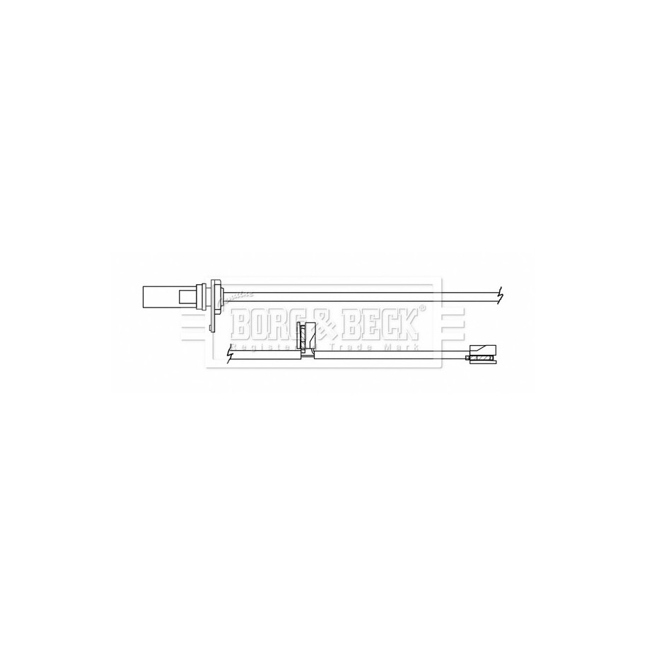 Brake Pad Sensor BORG & BECK BWL3161 for AUDI A6