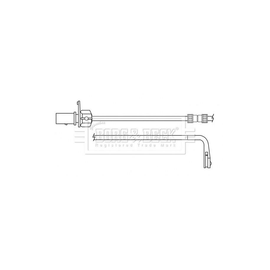 Brake Pad Sensor BORG & BECK BWL3166 for AUDI A8 OE 4H0615121H