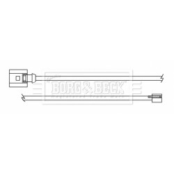 Brake Pad Sensor BORG & BECK BWL3167 for AUDI Q7 OE 4L0615437