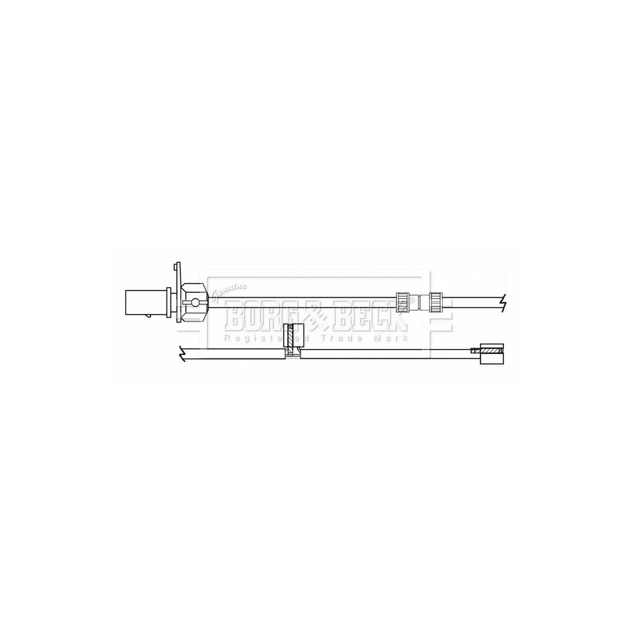 Brake Pad Sensor BORG & BECK BWL3169 for AUDI A8 OE 4H0615121M