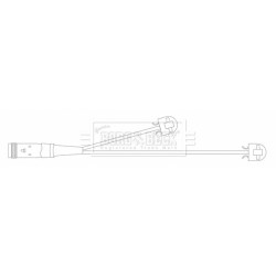 Brake Pad Sensor BORG & BECK BWL3170 for MERCEDES OE 2129057001