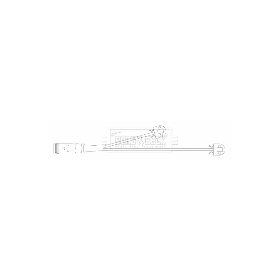 Brake Pad Sensor BORG & BECK BWL3170 for MERCEDES OE 2129057001